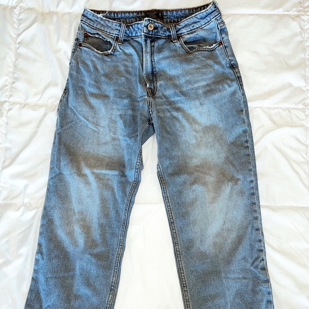 Abercrombie High Rise Ankle Straight Jeans - Size 30
